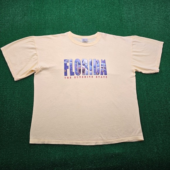 TIME OUT Other - Time Out Florida The Sunshine State Tshirt Mens 2XL Vintage Oversized Shark